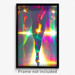 Pixel Art Poster - Kaleidoscopic Leg (8 Bit Psychedelic Trippy Video Game Print)