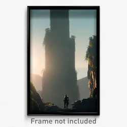 Pixel Art Poster - Musty Vista (8 Bit Psychedelic Trippy Weird Video Game Print)