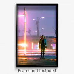 Pixel Art Poster - Striking Junction (8 Bit Psychedelic Trippy Video Game Print)