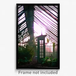 Pixel Art Poster - Dirty Greenhouse (8 Bit Psychedelic Trippy Video Game Print)