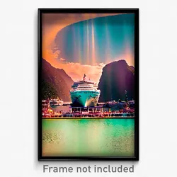 Pixel Art Poster - Original Cruise (8 Bit Psychedelic Trippy Video Game Print)