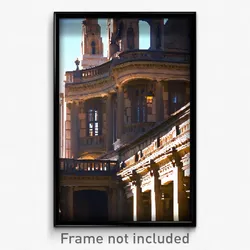 Pixel Art Poster - Unusual Historical Architecture (8 Bit Video Game Print)