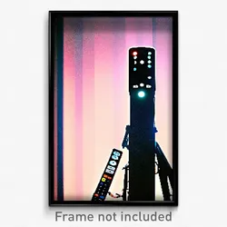 Pixel Art Poster - Remote Neutron (8 Bit Psychedelic Trippy Video Game Print)