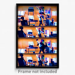 Pixel Art Poster - Brilliant Classroom (8 Bit Psychedelic Video Game Print)