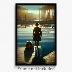 Pixel Art Poster - Admirable Quay (8 Bit Psychedelic Trippy Video Game Print)