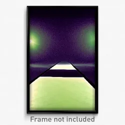 Pixel Art Poster - Black Lane (8 Bit Psychedelic Trippy Weird Video Game Print)