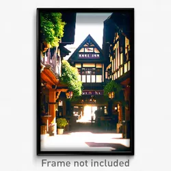 Pixel Art Poster - Rare Inn (8 Bit Psychedelic Trippy Weird Video Game Print)
