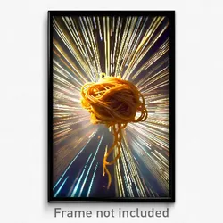 Pixel Art Poster - Dizzying Spaghetti (8 Bit Psychedelic Video Game Print)