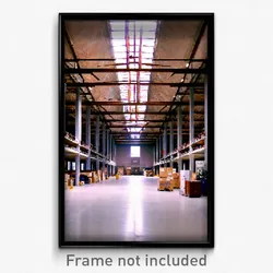 Pixel Art Poster - Unnatural Warehouse (8 Bit Psychedelic Video Game Print)