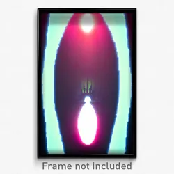 Pixel Art Poster - Stimulating Portal (8 Bit Psychedelic Video Game Print)