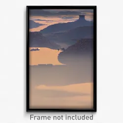 Pixel Art Poster - Simplistic Wasteland (8 Bit Psychedelic Video Game Print)