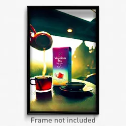 Pixel Art Poster - Vivacious Tea (8 Bit Psychedelic Trippy Video Game Print)