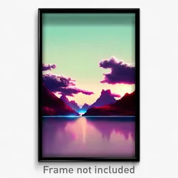 Pixel Art Poster - Showy Delta (8 Bit Psychedelic Trippy Weird Video Game Print)
