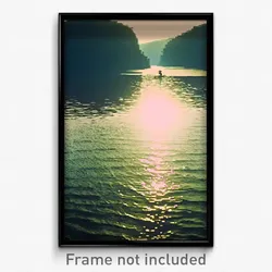 Pixel Art Poster - Extra Large Backwater (8 Bit Psychedelic Video Game Print)