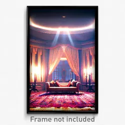 Pixel Art Poster - Gorgeous Den (8 Bit Psychedelic Trippy Video Game Print)