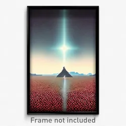 Pixel Art Poster - Lonely Delta (8 Bit Psychedelic Trippy Video Game Print)