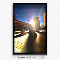 Pixel Art Poster - Far Plaza (8 Bit Psychedelic Trippy Weird Video Game Print)