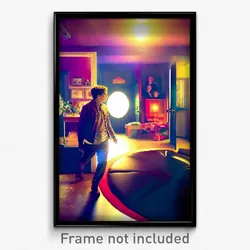 Pixel Art Poster - Buzzing Safehouse (8 Bit Psychedelic Trippy Video Game Print)
