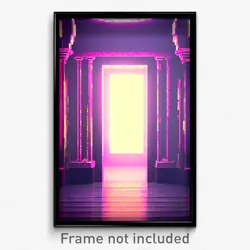 Pixel Art Poster - Sweet Chamber (8 Bit Psychedelic Trippy Video Game Print)