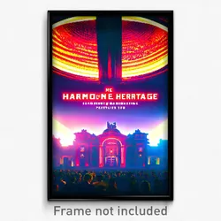 Pixel Art Poster - Harmonious Hermitage (8 Bit Psychedelic Video Game Print)