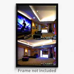 Pixel Art Poster - Outlandish Entertainment Room (8 Bit Video Game Print)
