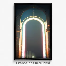 Pixel Art Poster - Original Arch (8 Bit Psychedelic Trippy Video Game Print)
