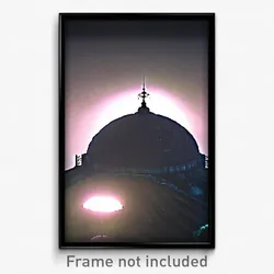 Pixel Art Poster - Dark Dome (8 Bit Psychedelic Trippy Weird Video Game Print)