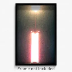 Pixel Art Poster - Homely Arrowslit (8 Bit Psychedelic Trippy Video Game Print)