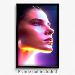 Pixel Art Poster - Polished Head (8 Bit Psychedelic Trippy Video Game Print)