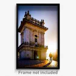Pixel Art Poster - Monumental Lisbon (8 Bit Psychedelic Trippy Video Game Print)