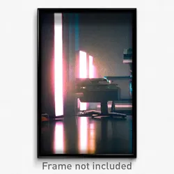 Pixel Art Poster - Long Printer (8 Bit Psychedelic Trippy Video Game Print)