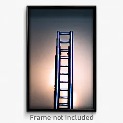 Pixel Art Poster - Basic Ladder (8 Bit Psychedelic Trippy Video Game Print)