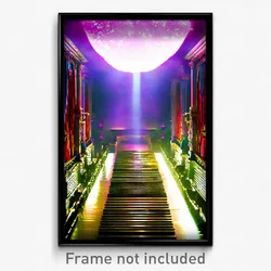 Pixel Art Poster - Velvety Rill (8 Bit Psychedelic Trippy Video Game Print)