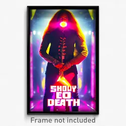Pixel Art Poster - Showy Ego Death (8 Bit Psychedelic Trippy Video Game Print)