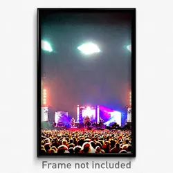 Pixel Art Poster - Curvy Music Festival (8 Bit Psychedelic Video Game Print)