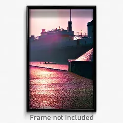 Pixel Art Poster - Dirty Quay (8 Bit Psychedelic Trippy Weird Video Game Print)