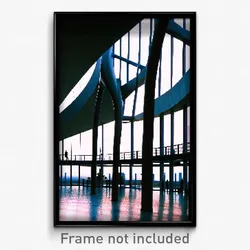 Pixel Art Poster - Jaw Dropping Modern Architecture (8 Bit Video Game Print)