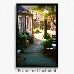 Pixel Art Poster - Elderly Yard (8 Bit Psychedelic Trippy Video Game Print)