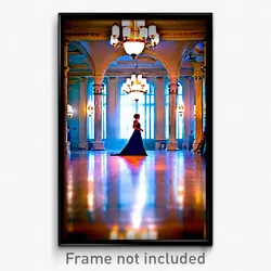 Pixel Art Poster - Worldly Ballroom (8 Bit Psychedelic Trippy Video Game Print)
