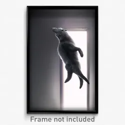 Pixel Art Poster - Gray Chute (8 Bit Psychedelic Trippy Weird Video Game Print)