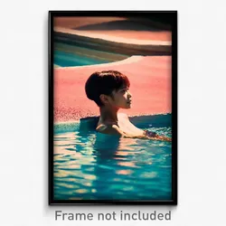 Pixel Art Poster - Uneven Pool (8 Bit Psychedelic Trippy Weird Video Game Print)