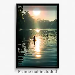 Pixel Art Poster - Esteemed Backwater (8 Bit Psychedelic Video Game Print)