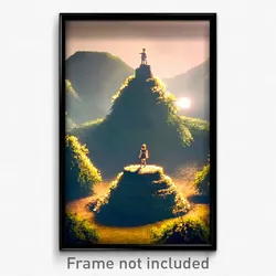 Pixel Art Poster - Extra Small Motte (8 Bit Psychedelic Trippy Video Game Print)