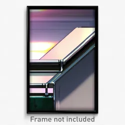 Pixel Art Poster - Metallic Ledge (8 Bit Psychedelic Trippy Video Game Print)