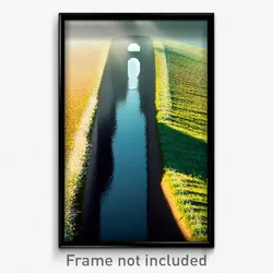 Pixel Art Poster - Interesting Ditch (8 Bit Psychedelic Trippy Video Game Print)