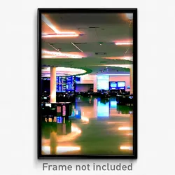 Pixel Art Poster - Peaceful Stock Trading Floor (8 Bit Video Game Print)