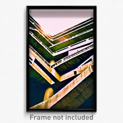 Pixel Art Poster - Outstanding Barbican (8 Bit Psychedelic Video Game Print)