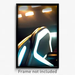 Pixel Art Poster - Sharp Seat (8 Bit Psychedelic Trippy Weird Video Game Print)