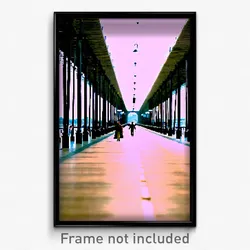 Pixel Art Poster - Enormous Promenade (8 Bit Psychedelic Video Game Print)