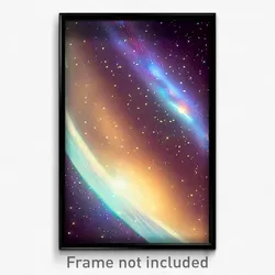 Pixel Art Poster - Tiny Galaxy (8 Bit Psychedelic Trippy Weird Video Game Print)